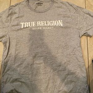 True Religion Heather Gray Short Sleeve Tee